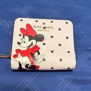 Kate Spade Minnie Mouse White and Red Wallet